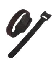 Attache noire boucles recto / crochets verso - longueur 200 mm - l'unité